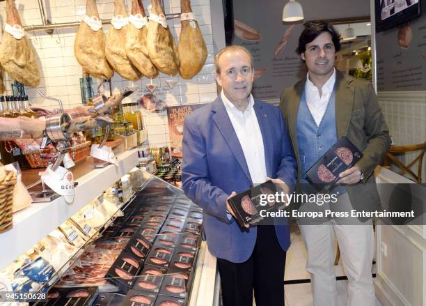 Francisco Rivera presents his new hamburger brand 'Don Angus', made with ecological meat at La Canasta restaurant on April 10, 2018 in Malaga, Spain.