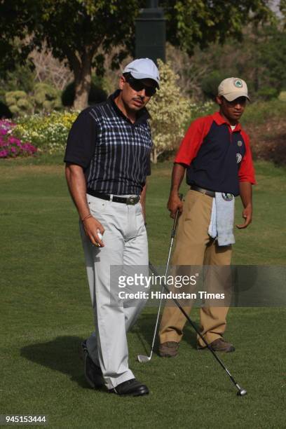 Robert Vadra at the Madhavrao Scindia Gold Tournament 2008 at DLF Golf Course in Gurgaon.