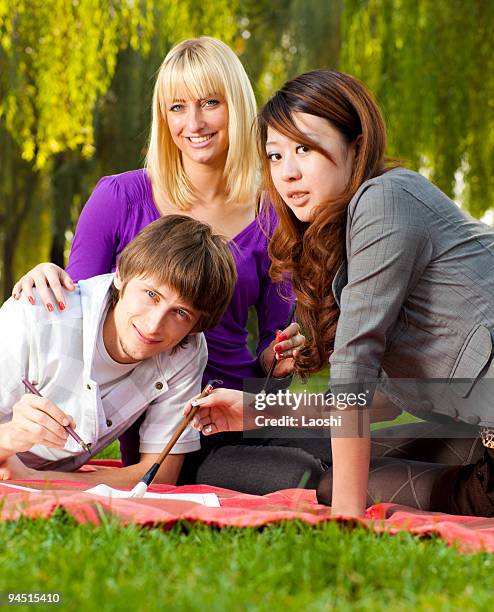 group of students - laoshi stock pictures, royalty-free photos & images