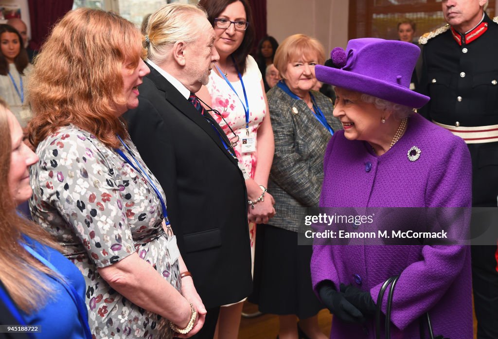 The Queen Visits The King George VI Day Centre