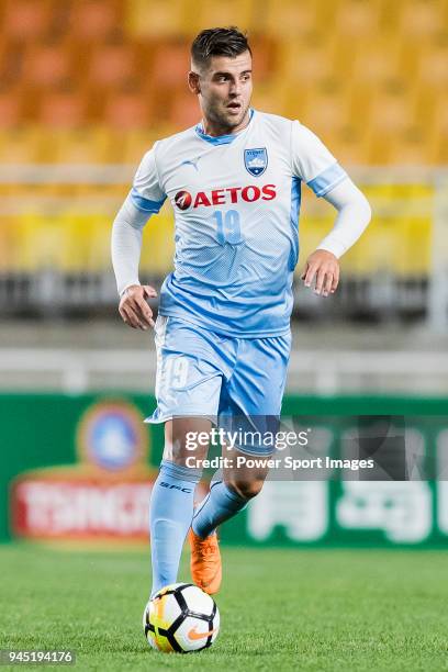 Chris Zuvela of Sydney FC in action during the AFC Champions League 2018 Group H match between Suwon Samsung Bluewings vs Sydney FC at Suwon World...