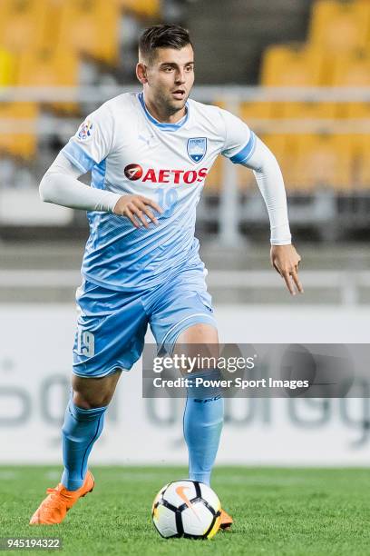 Chris Zuvela of Sydney FC in action during the AFC Champions League 2018 Group H match between Suwon Samsung Bluewings vs Sydney FC at Suwon World...