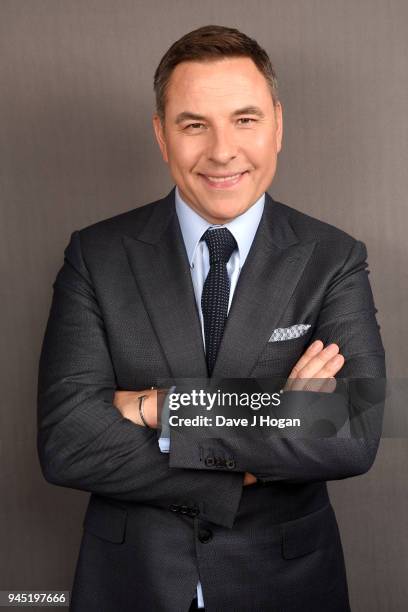 David Walliams takes a break during the filming of Britain's Got Talent to pose for pictures as part of the Hogan's Heroes Charity photography...