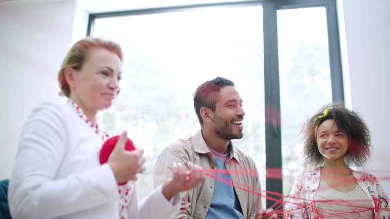 Team Building String 85 Team Building Exercise At Work Stock Videos, Footage, & 4K Video ...