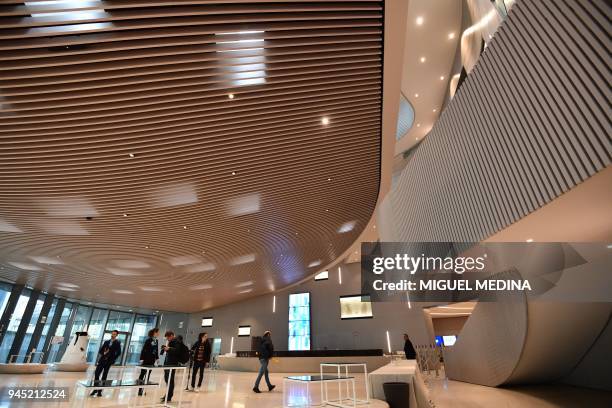 Picture shows the inside of one of the building of the new Lavazza headquartres called "La Nuvola" designed by Italian architect Cino Zucchi in Turin...