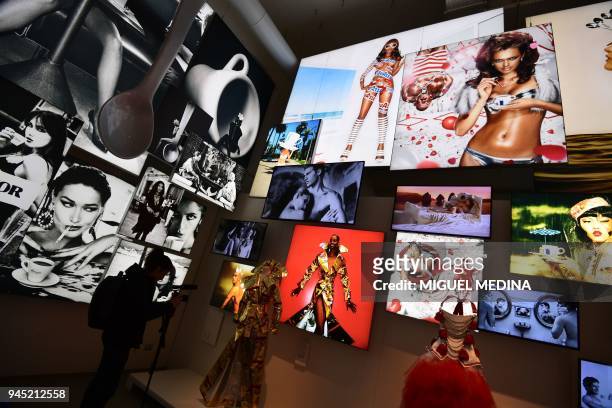 Picture shows different Lavazza advertisings made by famous photographers in the Lavazza museum during the inauguration of the new Lavazza...