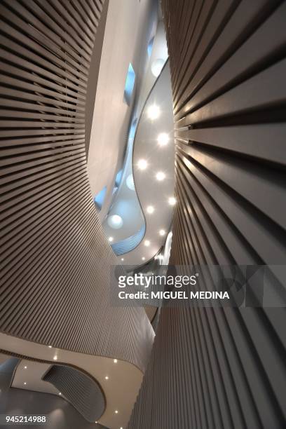 Picture shows the inside of one of the building of the new Lavazza headquartres called "La Nuvola" designed by Italian architect Cino Zucchi in Turin...
