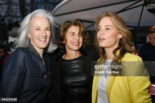 Tatiana de Rosnay, Odile D'Outlremont and Anne Nivat attend the "La Closerie Des Lilas" Literary Awards 2018 At La Closerie Des Lilas on April 11,...