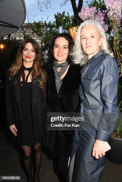 Writers:Jury members Diane Ducret, Stephanie Janicot and Tatiana de Rosnay attend the "La Closerie Des Lilas" Literary Awards 2018 At La Closerie Des...