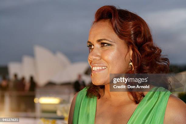 Cathy Freeman attends a naming ceremony for the Pacific Dawn at the Overseas Passenger Terminal on November 8, 2007 in Sydney, Australia.