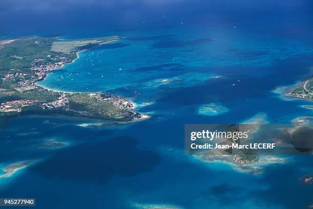 West indies martinique aerial view marin bay landscape antilles martinique vue aerienne baie du marin paysage.