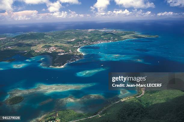 West indies martinique aerial view marin bay landscape antilles martinique vue aerienne baie du marin paysage.