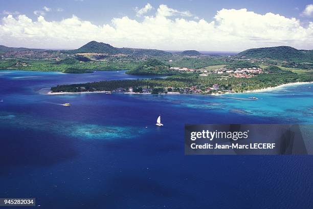 West indies martinique aerial view marin bay landscape antilles martinique vue aerienne baie du marin paysage.