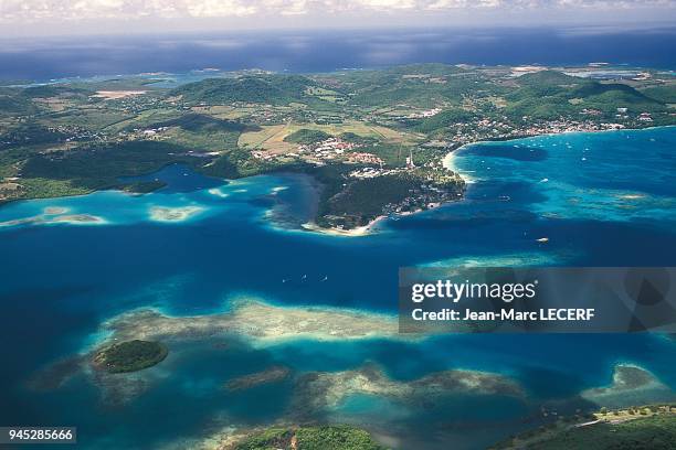 West indies martinique aerial view marin bay landscape antilles martinique vue aerienne baie du marin paysage.