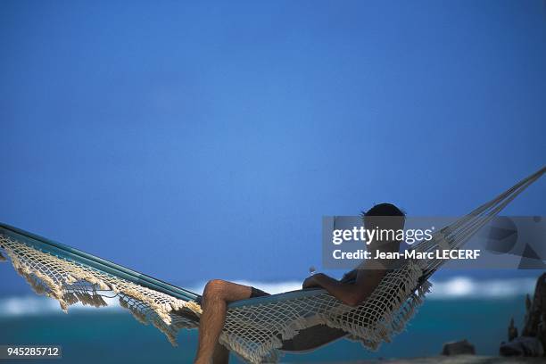 West indies sea hammock landscape people antilles mer hamac paysage personnage.