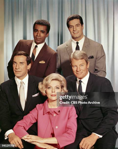 Impossible cast members clockwise from top left, Greg Morris as Barney Collier, Peter Lupus as Willy Armitage, Peter Graves as James Phelps, Barbara...