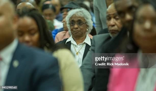 Three of the four party leaders in Ontario attend a debate at the Canadian Jamaican Association Centre. From left, Liberal Kathleen Wynne, Green...
