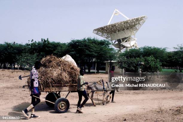 SENEGAL ANTENNE PARABOLIQUE CONTRASTE:SENEGAL ANTENNE PARABOLIQUE.