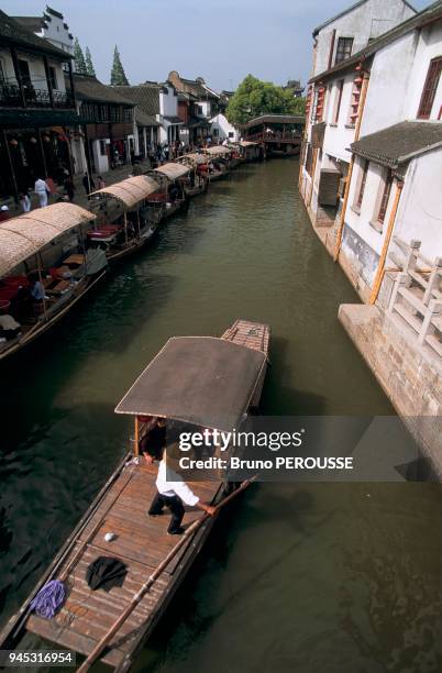 VILLAGE LACUSTRE DE ZHUJIAJIAO, CHINE.