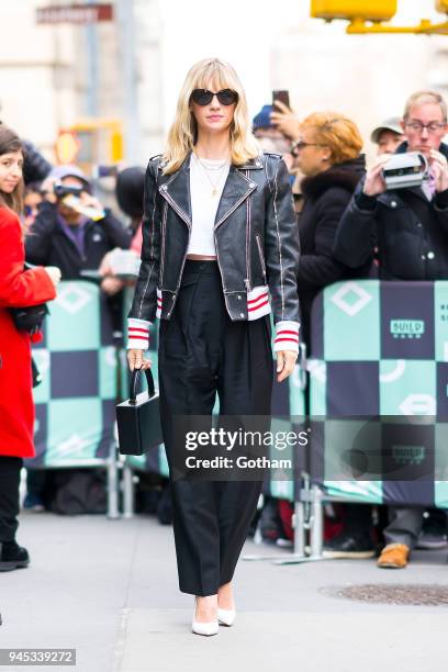 January Jones is seen in NoHo on April 12, 2018 in New York City.