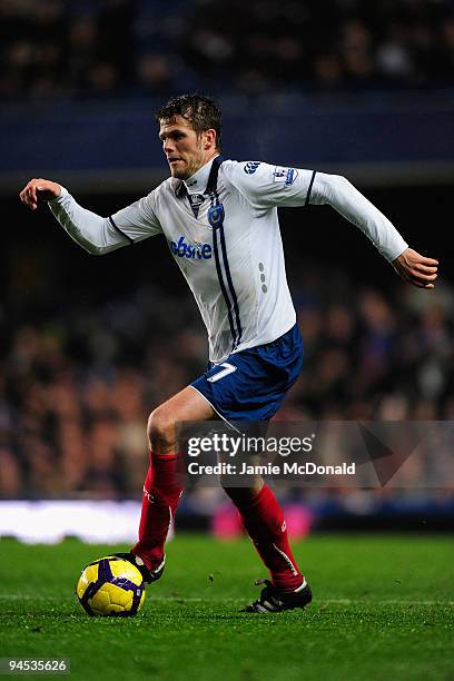 Hermann Hreidarsson of Portsmouth in action during the Barclays Premier League match between Chelsea and Portsmouth at Stamford Bridge on December...