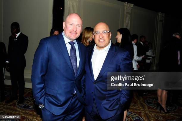 Daniel O'Keefe and Aryeh Boukoff attend The Opportunity Network's 11th Annual Night of Opportunity Gala at Cipriani Wall Street on April 9, 2018 in...