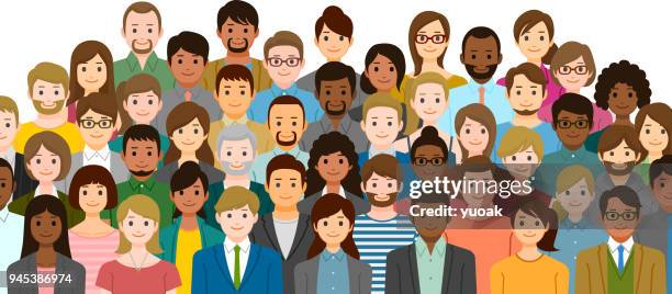 gruppe von personen - menschen gruppe stock-grafiken, -clipart, -cartoons und -symbole