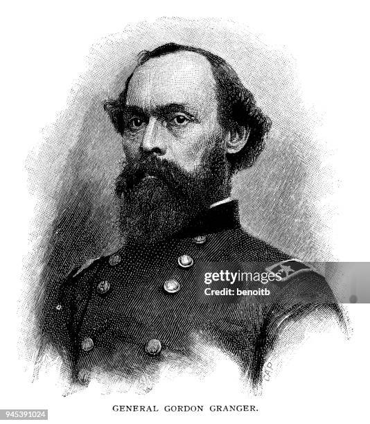 general gordon granger - general military rank stock illustrations