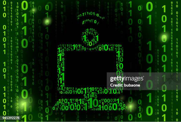 Computer And Video Chat Binary Code Vector Pattern Background High-Res ...