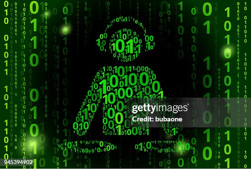 DJ Music Binary Code Vector Pattern Background DJ Music Binary Code Vector Pattern Background