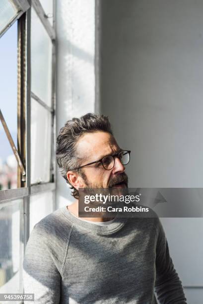 Actor Marc Maron is photographed for Interview Magazine on July 16, 2015 in Los Angeles, California.