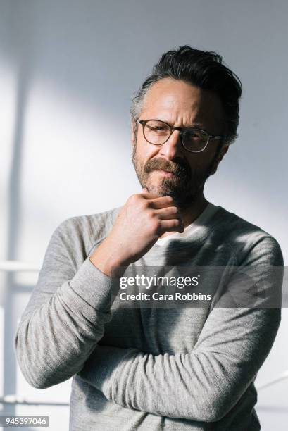Actor Marc Maron is photographed for Interview Magazine on July 16, 2015 in Los Angeles, California.