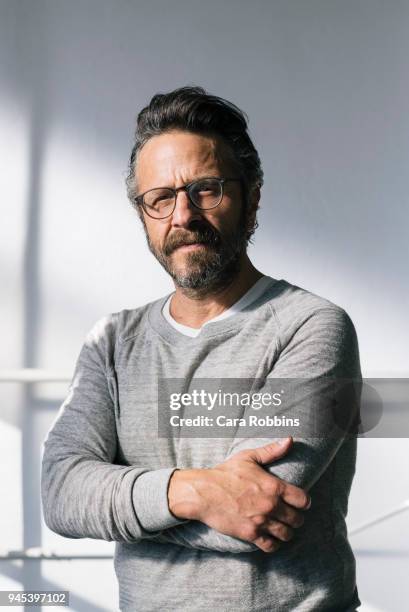 Actor Marc Maron is photographed for Interview Magazine on July 16, 2015 in Los Angeles, California.