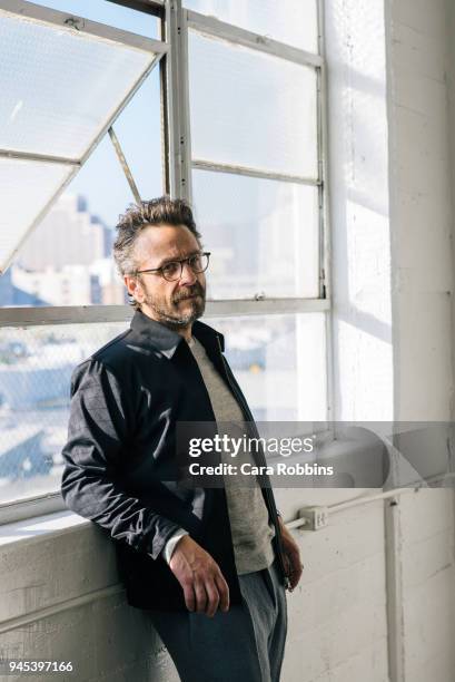Actor Marc Maron is photographed for Interview Magazine on July 16, 2015 in Los Angeles, California.