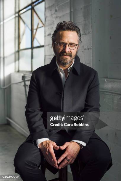 Actor Marc Maron is photographed for Interview Magazine on July 16, 2015 in Los Angeles, California.