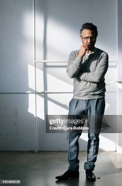 Actor Marc Maron is photographed for Interview Magazine on July 16, 2015 in Los Angeles, California.