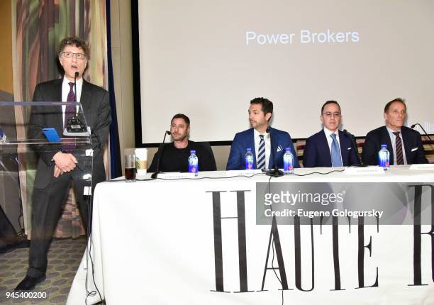 Peter Grant, Aaron Kirman, Jeff Miller, Adam Modlin, and Richard Steinberg attend the Haute Residence 2018 Luxury Real Estate Summit at CORE: Club on...
