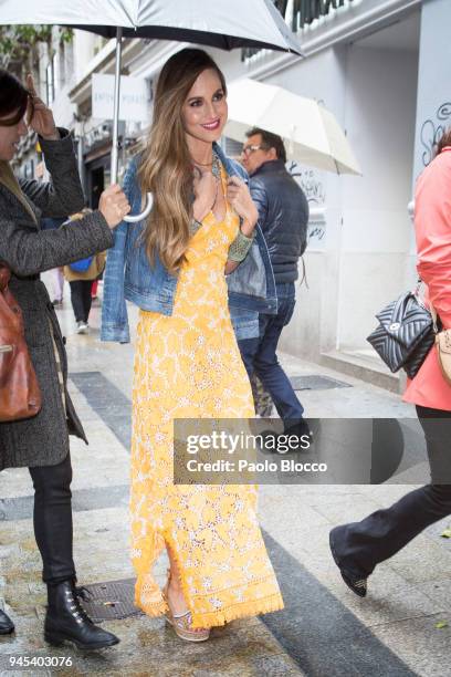 Ariadne Artiles is seen on April 12, 2018 in Madrid, Spain.