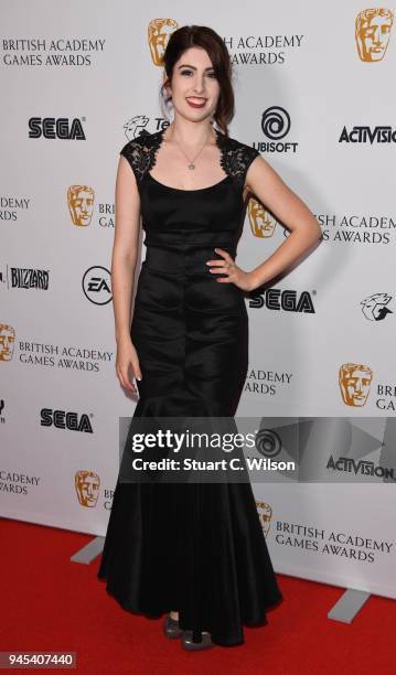 Valerie Rose Lohman attends the British Academy Game Awards held at the Troxy on April 12, 2018 in London, England.