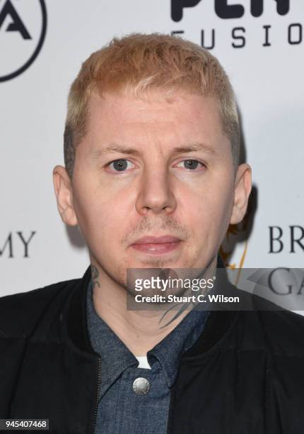 Professor Green attends the British Academy Game Awards held at the Troxy on April 12, 2018 in London, England.