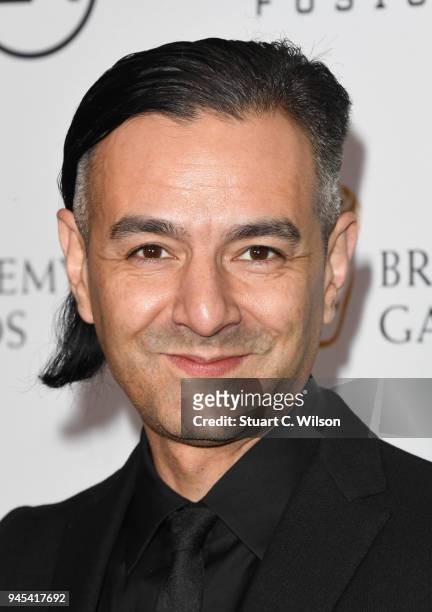 Tameem Antoniades attends the British Academy Game Awards held at the Troxy on April 12, 2018 in London, England.