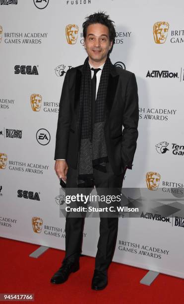 Jeff Russo attends the British Academy Game Awards held at the Troxy on April 12, 2018 in London, England.