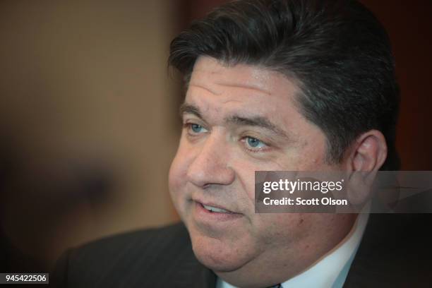 Illinois gubernatorial candidate J.B. Pritzker attends the Idas Legacy Fundraiser Luncheon on April 12, 2018 in Chicago, Illinois. The luncheon helps...