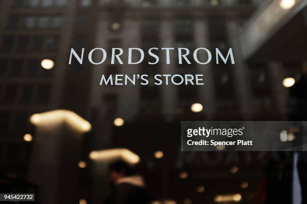 The newly opened Nordstrom menÕs store stands in Manhattan on April 12, 2018 in New York City. The store, the companyÕs first-ever Manhattan...
