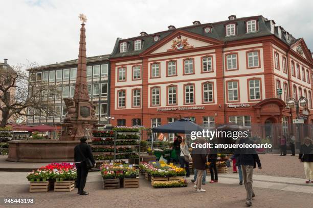 frankfurt am main, deutschland - mittelaltermarkt stock-fotos und bilder