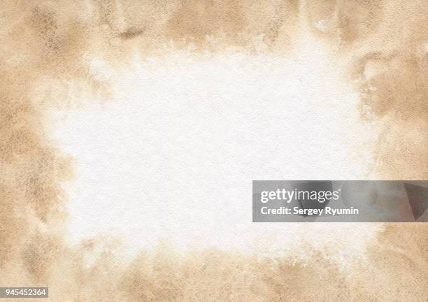 watercolor abstract background - brown watercolor stock-fotos und bilder