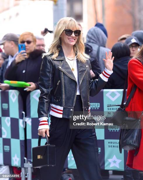 January Jones is seen in Manhattan on April 12, 2018 in New York City.