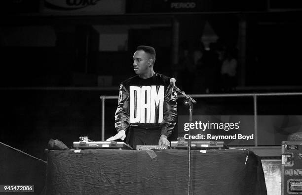 Wiz, deejay for rappers Kid 'n Play performs at Kemper Arena in Kansas City, Missouri in April 1989.