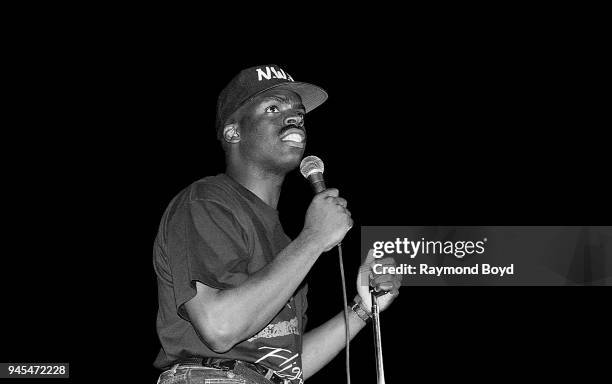 Comedian T.K. Kirkland performs at Market Square Arena in Indianapolis, Indiana in June 1989.