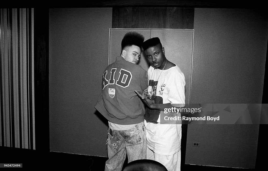 Rappers Kid and Play from Kid 'n Play poses for photos backstage at ...